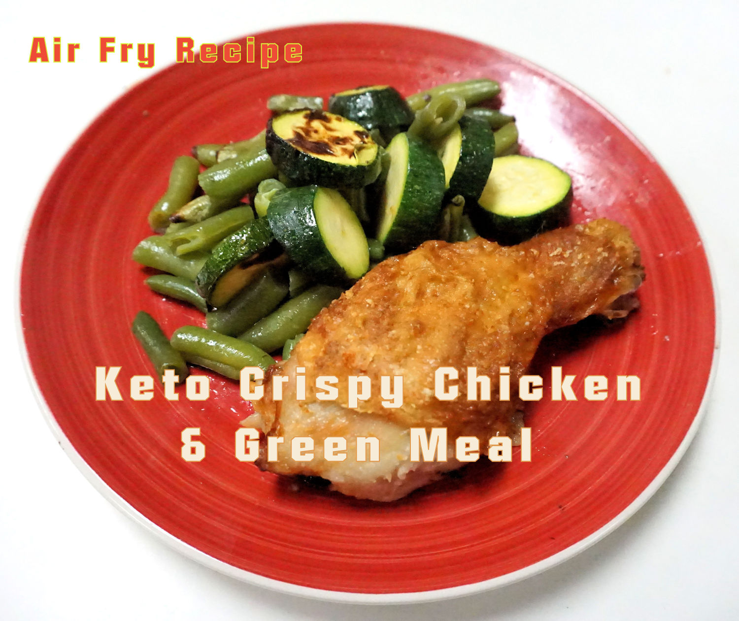 keto crispy chicken and   vegetables meal